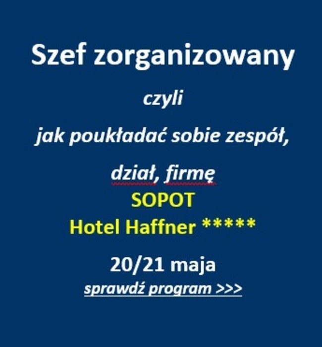 szkolenie szef zorganizowany euro-konsulting Sopot